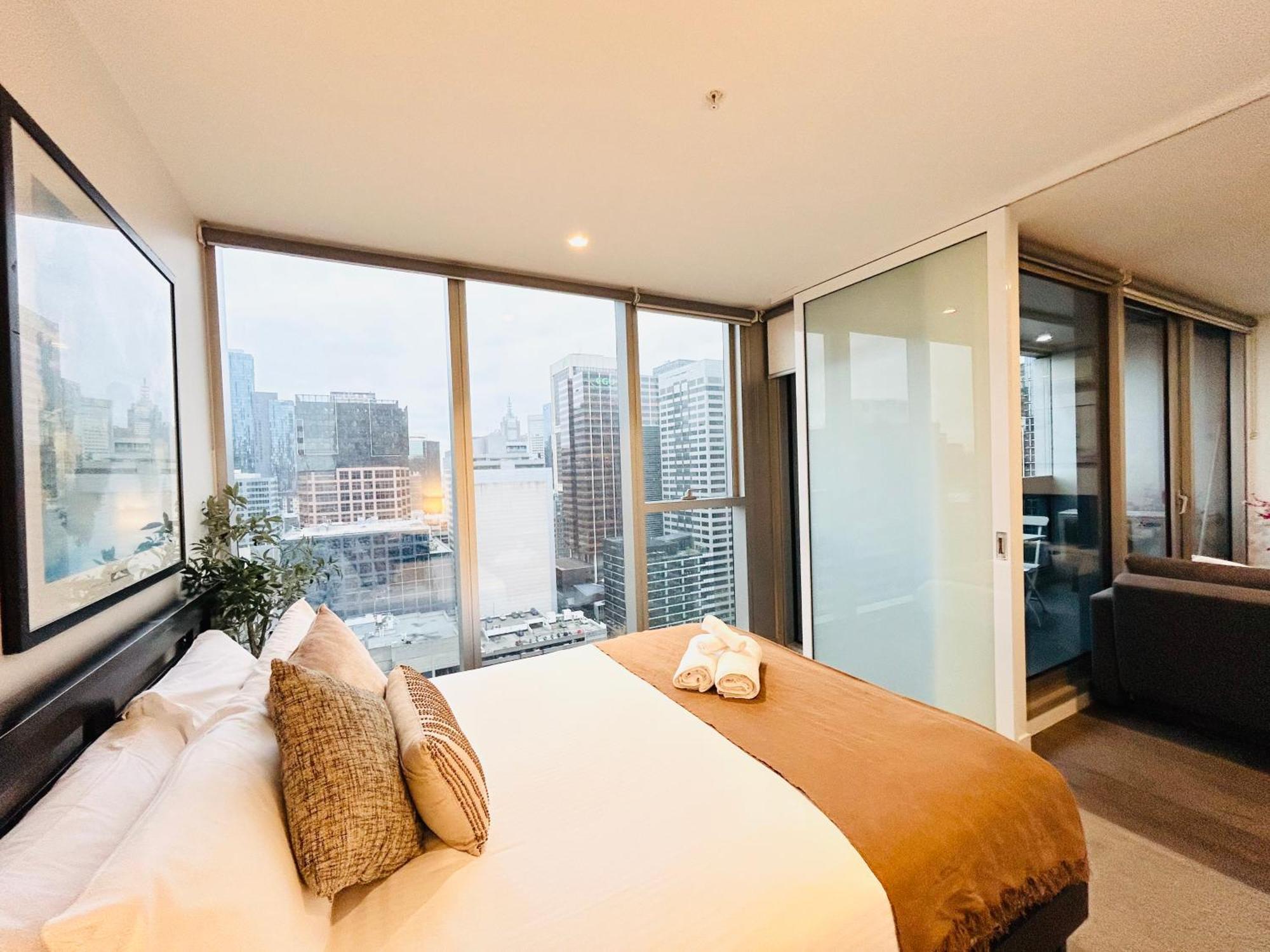 The Escape In Southern Cross Station Apartment Melbourne Phòng bức ảnh