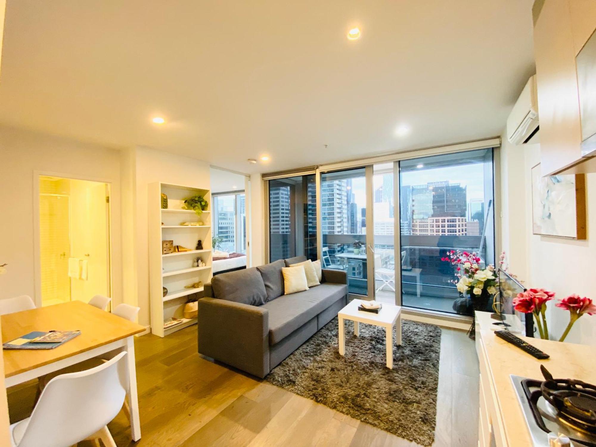 The Escape In Southern Cross Station Apartment Melbourne Phòng bức ảnh